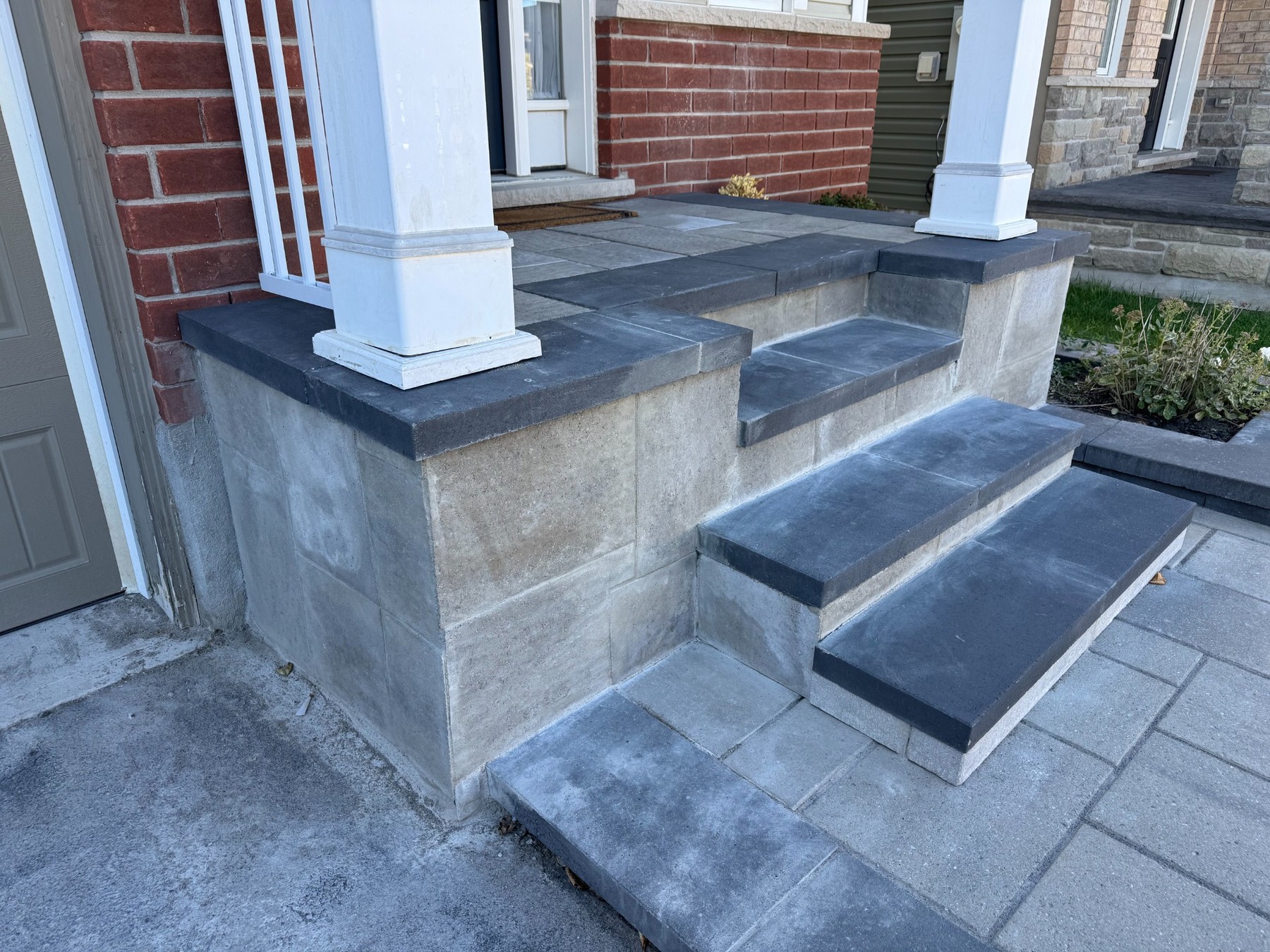 RM Modern Landscaping front steps project