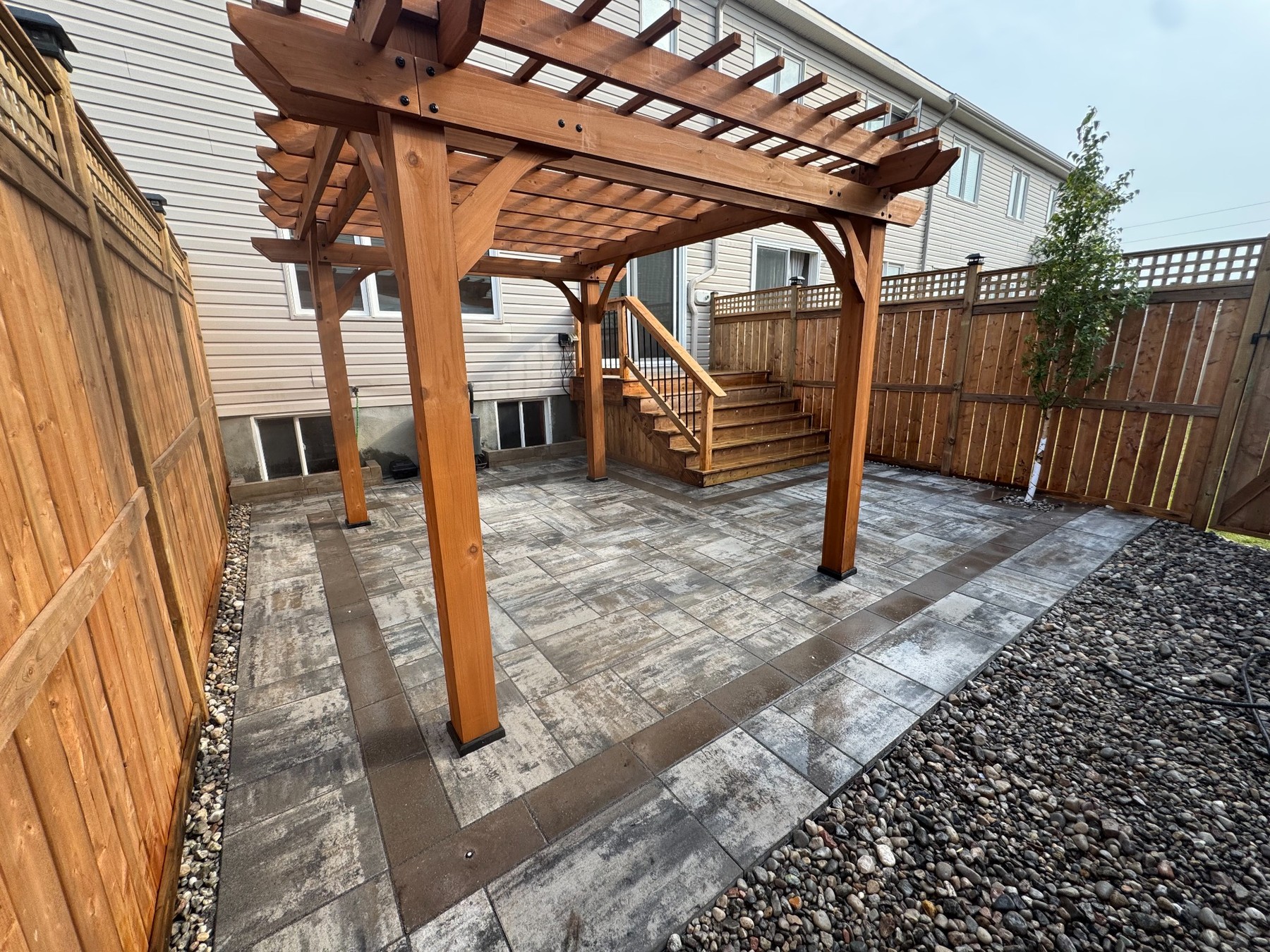 RM Modern Landscaping pergola patio project